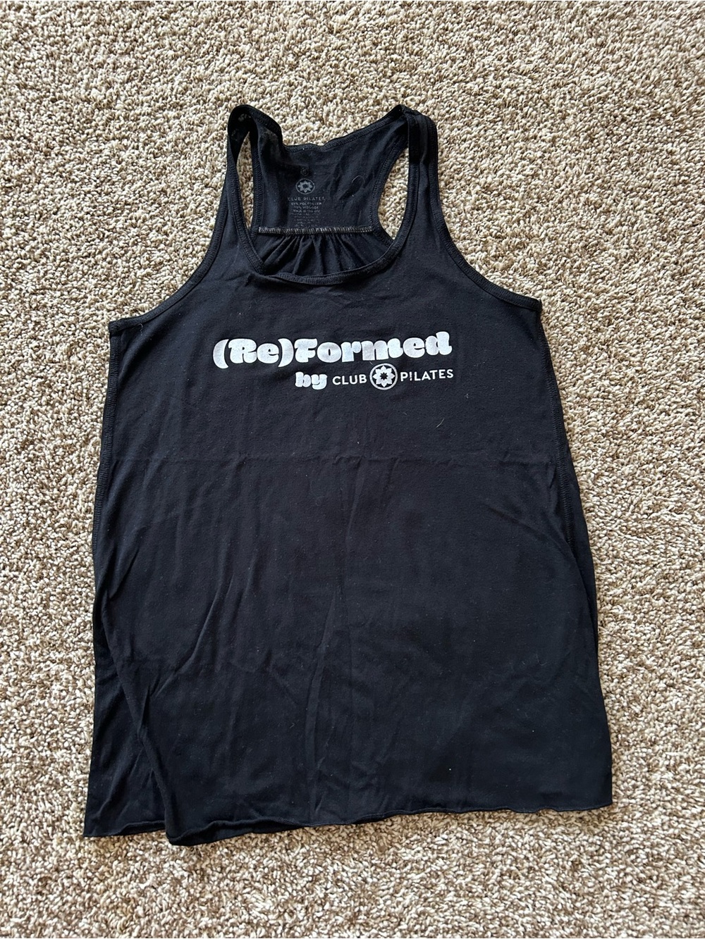 Club Pilates (Re)Formed Black Racerback Tank